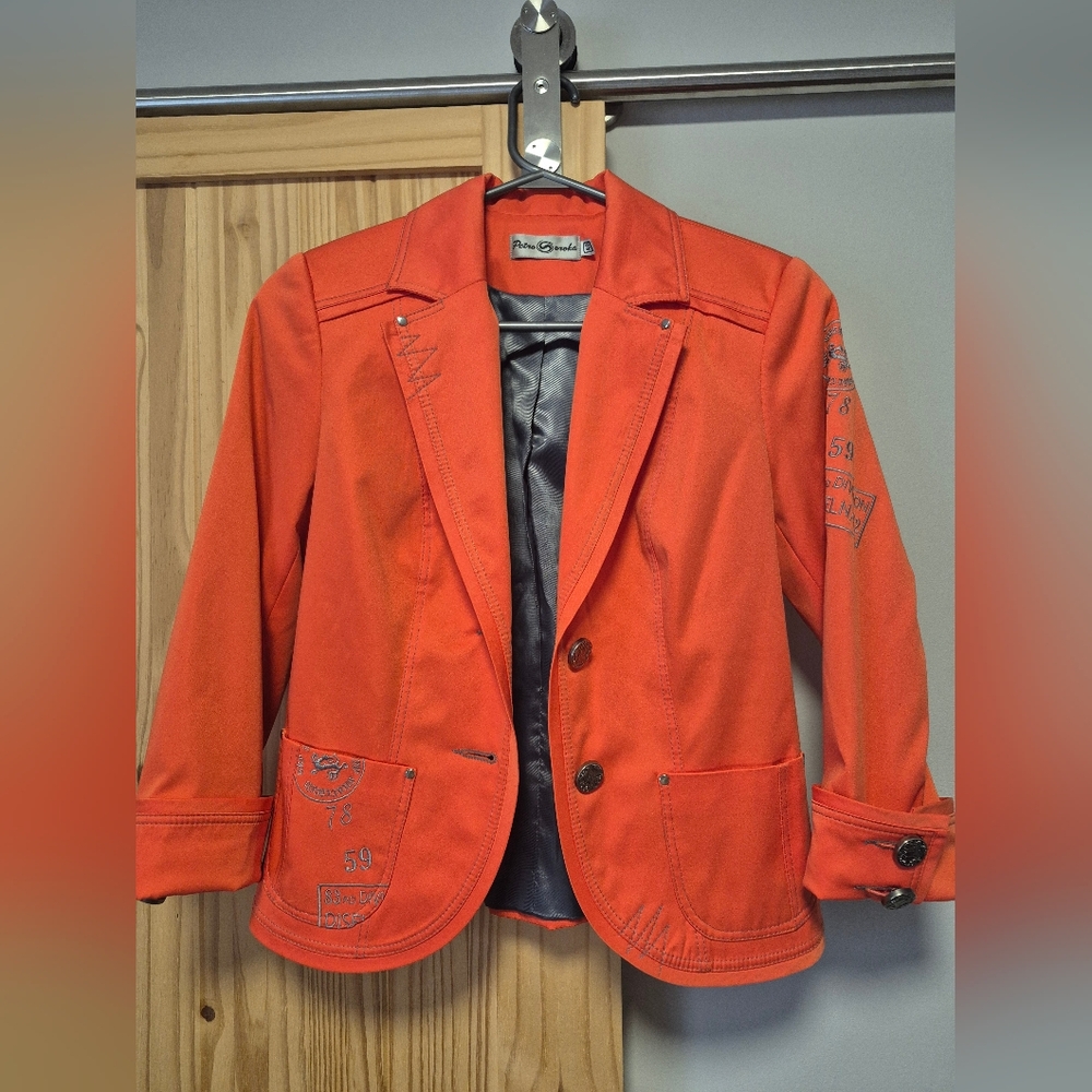 Designer Blazer with Embroidered Details - Picture 2 of 16